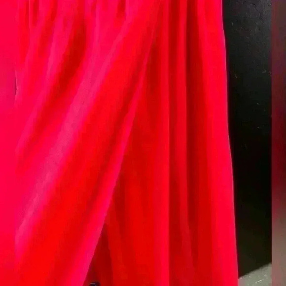 ATHLETA Martinique Neon Coral Easy Shift Dress Size Small Tassel Wrap - Picture 5 of 11